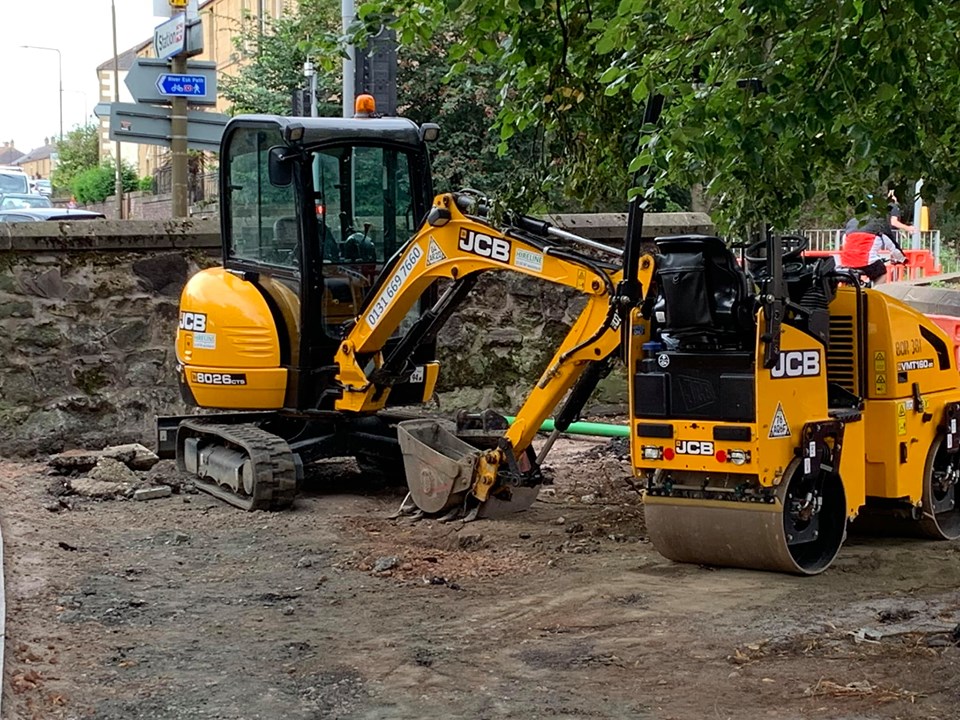1 tonne self drive excavator hire in Musselburgh, East Lothian by Hireline, click here