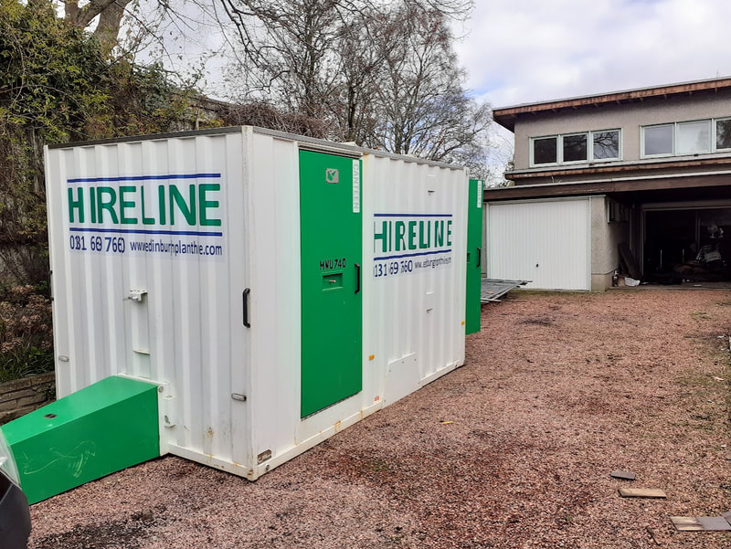 Mobile site welfare unit hire in Edinburgh and across Scotland from Hireline Plant and Tool Hire, click here for information on our site welfare units