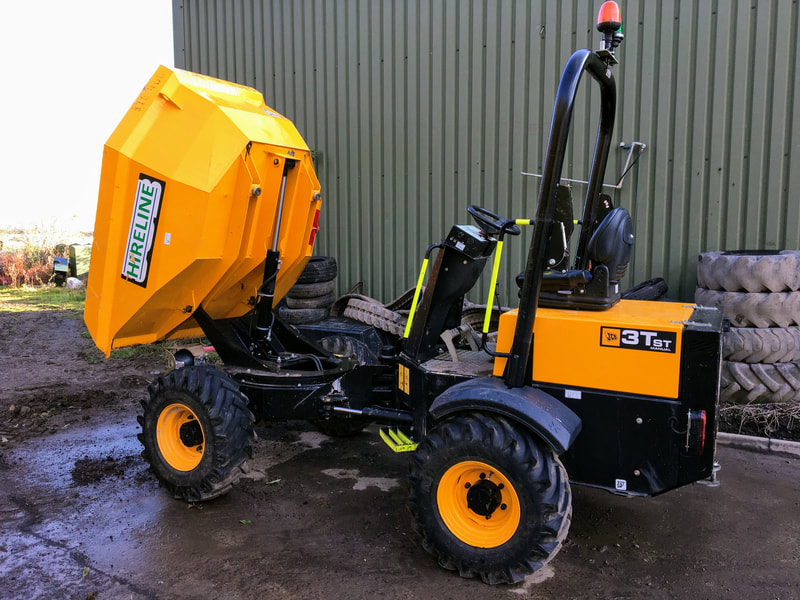3 Tonne swivel dumper hire in East Lothian by Hireline, click here and book online