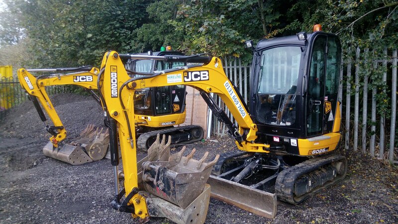 Mini excavator hire in East Lothian by Hireline, click here and book online