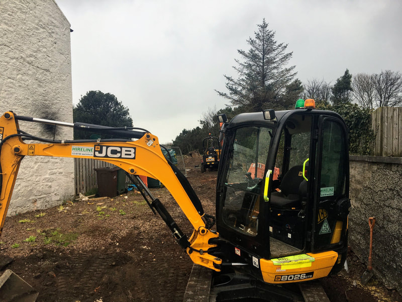 JCB Excavator hire in the Scottish Borders