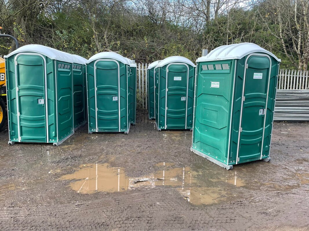 Portable site toilet hire in Edinburgh by Hireline Ltd